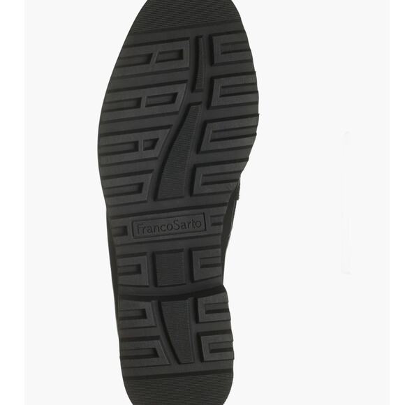 Franco Sarto Carol Women Black Loafers Size 11 Boing Gold & Jewels Accent New - Picture 5 of 6